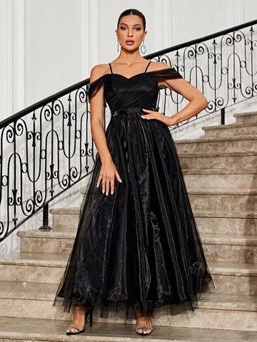 Elegant & Romantic Off Shoulder Wedding Dress