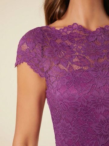 Belle Guipure Lace Panel Bridesmaid Dress