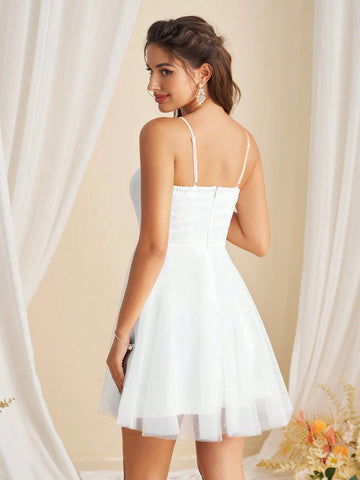 Ladies Elegant Simple A-Line Sleeveless Cocktail Dress