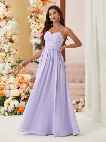 Minimalist Style Bridesmaid Cami Dress
