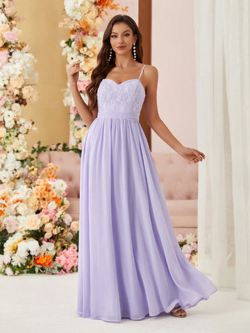 Minimalist Style Bridesmaid Cami Dress