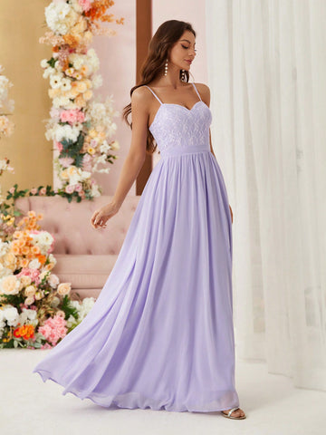 Minimalist Style Bridesmaid Cami Dress