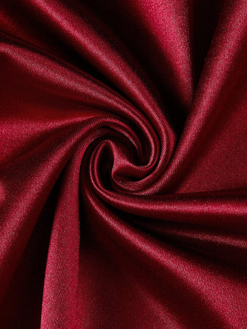 Noble Gorgeous Sexy One Shoulder Sleeve Sequin Satin Fabric Patchwork Ruffle Mermaid Evening Dress With Train