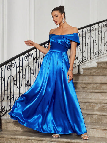 Off Shoulder Bride'S Maid Dress, Elegant, Gorgeous, Romantic