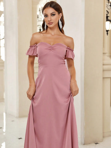 Belle Ruched Bust Bridesmaid Dress