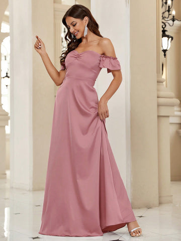 Belle Ruched Bust Bridesmaid Dress