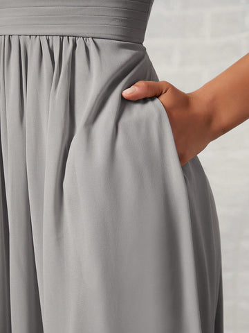 Belle Ruched Bust Chiffon Bridesmaid Dress