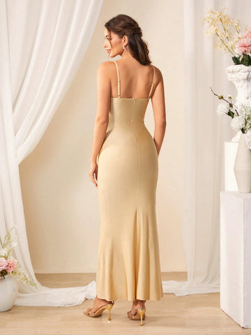 Ruched Mermaid Style Cami Dress