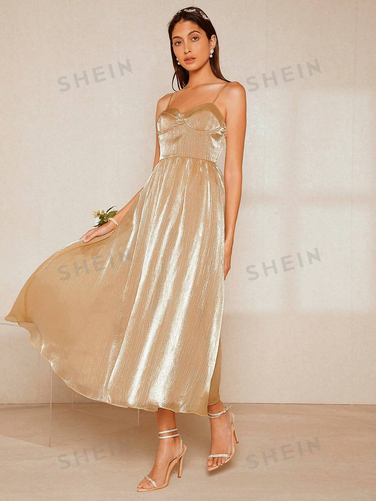 Solid Cami Bridesmaid Dress