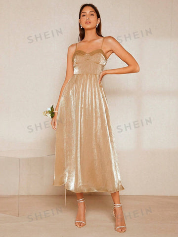 Solid Cami Bridesmaid Dress