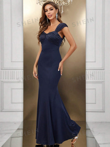 Sweetheart Neck Mermaid Hem Bridesmaid Dress