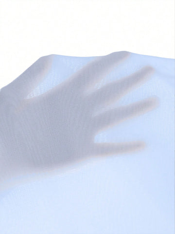 Tie Backless Split Thigh Chiffon Bridesmaid Dress