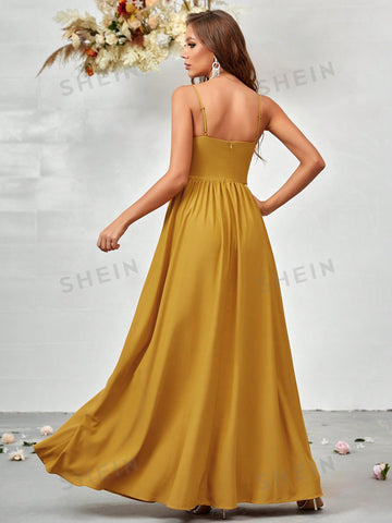 Twist Front Cami Maxi Dress