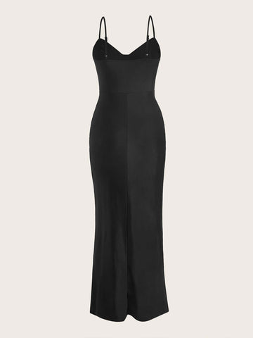 Twist Split Thigh Bridesmaid Dress