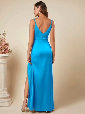 Women'S High Slit Cami Dress