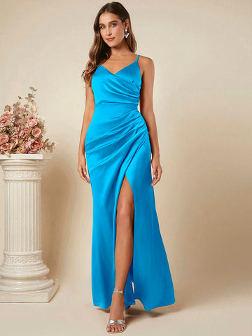 Women'S High Slit Cami Dress
