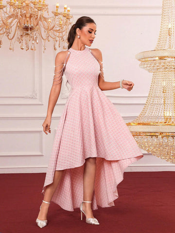 Women's Chain Decorated Ball Gown (Heavy Duty)