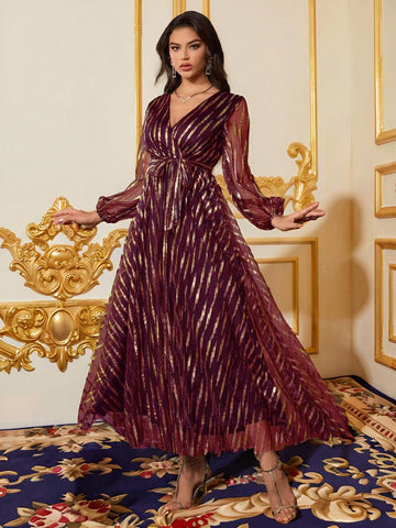 Women's Fashion Autumn And Winter Banquet Party Princess Socialite ElegantFormal Dinner Dress, Christmas Dress Can Be Worn On Christmas, Semi Formal Prom Dress, For Birthday, Wedding Guest, Graduation, Homecoming