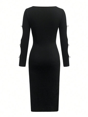 Casual Elegant Women's Butterfly Decor Dress