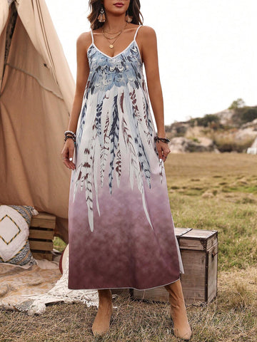 Feels Gradient Printed Cami Dress