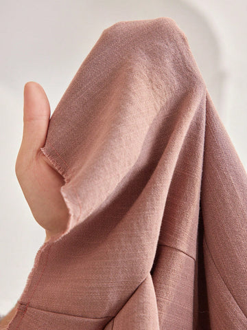 Solid Color V-Neck Lantern Sleeve Jumpsuit For Women's Vacation