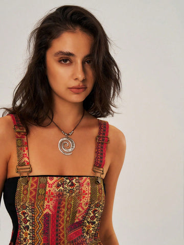 Vacation Floral Print Womens' Romper With Straps