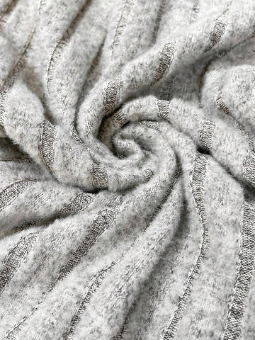 2pcs Women's Twist Front Split Hem Long Sleeve Long Pants Fleece Lounge Set Women Clothing Sets