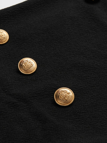 Clasi Double Button Pencil Skirt