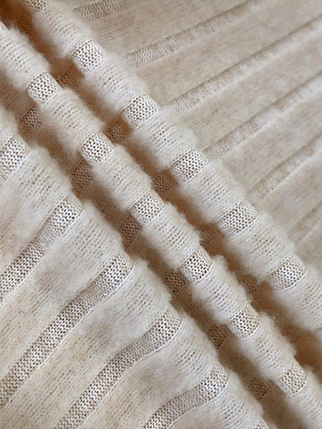 Elegant Beautiful Flocked Ribbed Sunflower Lace Sleeve Women's Dress For Autumn/Winter