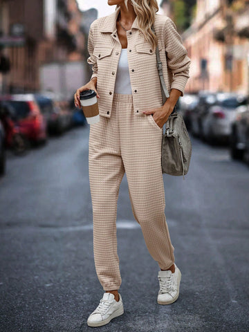 Flap Detail Jacket & Sweatpants