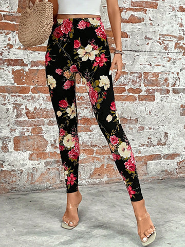 Clasi Floral Print High Waist Leggings