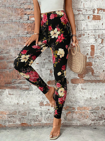 Clasi Floral Print High Waist Leggings