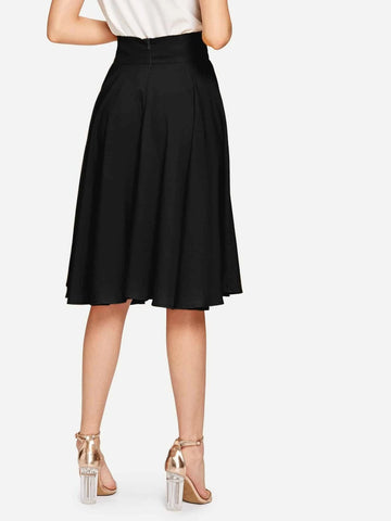 Clasi High Rise Wide Waistband Circle Skirt