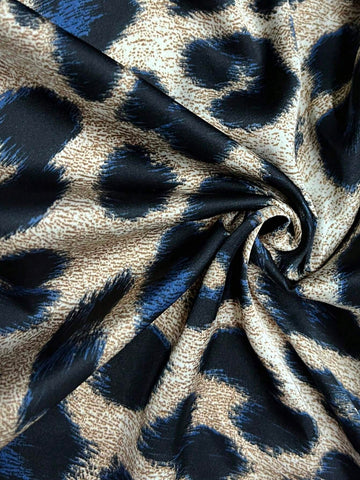 Clasi Ladies Elegant Chiffon Vintage Leopard Print Long Sleeve Blouse,