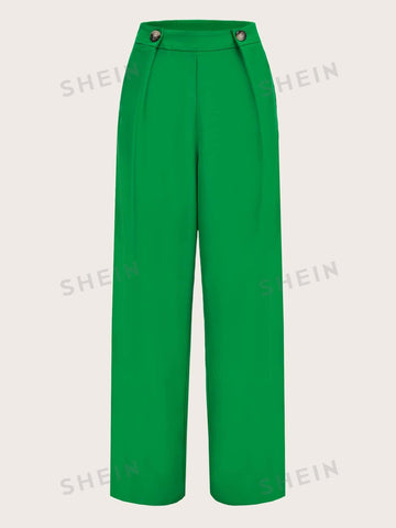 Clasi Solid Straight Leg Pants