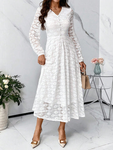 Valentine's Day Ladies' Lace Dress