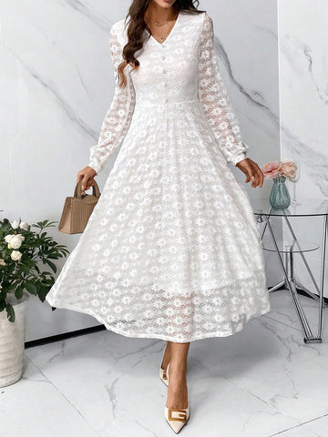 Valentine's Day Ladies' Lace Dress
