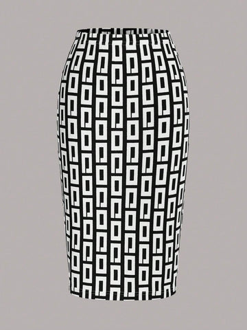 Clasi Women'S Geometric Print Skirt