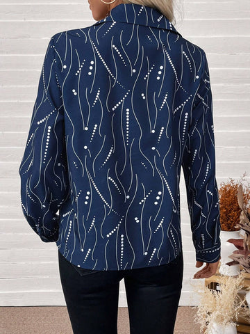 Clasi Women Casual Long Sleeve Printed Shirt