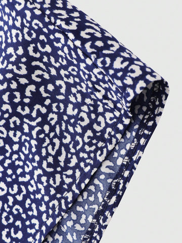 Clasi Women Elegant Round Neck Printed Shirt (Random Pattern)