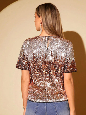 Essnce Women's Spring/Autumn Casual Houndstooth Print Blouse