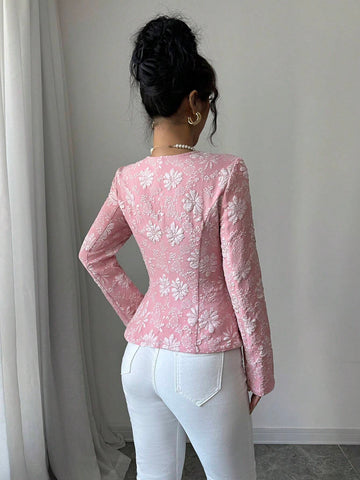 Clasi Women's Elegant Trapezoid Collar Button Down Long Sleeve Shirt,