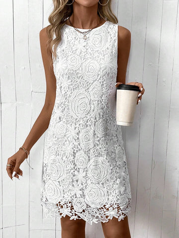 Women's Fashionable Solid Color Sleeveless Dress