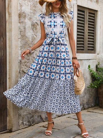 Women's Random Printed Simple Daily Dress