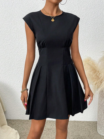 Women's Ruffle Casual Mini Dress, Suitable For Holiday And Business Occasions