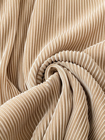 Women's Satin Blouse And Draped Jumpsuit Set