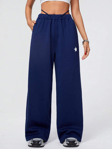 Coolane Antique Finish Star Patterned Women's Sweatpants