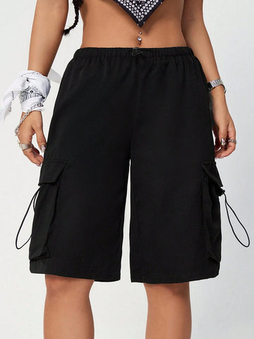 Coolane Drawstring Waist Cargo Style Shorts