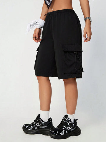 Coolane Drawstring Waist Cargo Style Shorts