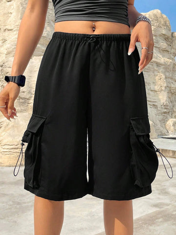 Coolane Drawstring Waist Cargo Style Shorts